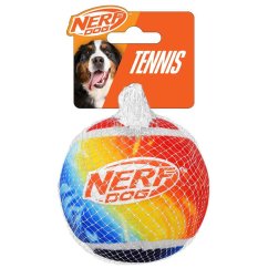 NERF DOG Hračka pre psov tenisový míček bez pískadla 10 cm - tenisový míček bez pískadla