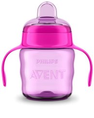 PHILIPS AVENT Hrnček pre prvé dúšky Classic 200 ml s držadlami - ružový.