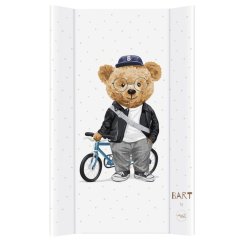 CEBA Podložka prebaľovacia 2-hranná s pevným doskou (50x80) Comfort Fluffy Puffy - Bart.