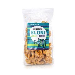 ALLNATURE Bezlepkové Sloni jablko - škorica 80 g - 80 g