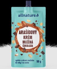 ALLNATURE Arašídový krém s mliečnou čokoládou - 50 g