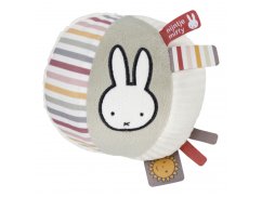 LITTLE DUTCH Míček textilní králíček Miffy Fluffy - Růžový