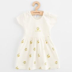 NEW BABY Detské šaty z organickej bavlny s krátkym rukávom Olivy - vel. 68