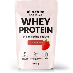 SPORTLAB WHEY protein jahoda - Jahoda 500 g