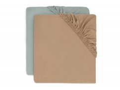 JOLLEIN Napínacie prestieradlo 40/50 x 80/90 cm 2 ks - 2 ks Sea Green