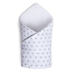 Zavinovačka Maceshka basic drobné vzory - biela, šedé hviezdy.