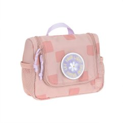 LÄSSIG Mini Washbag Pattern Party Detská toaletná taštička - rose