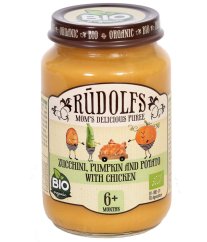 Cuketa, tekvica, zemiaky s kuracím mäsom 190 g - Cuketa, tekvica, zemiaky s kuracím mäsom 190 g.