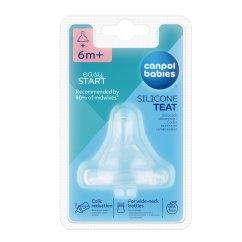 CANPOL BABIES Cumlík silikónová čerešnička široká 1ks - 4-kaša.