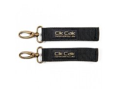 Úchyty Cik Cak s mosadznou karabínou - Čierna.