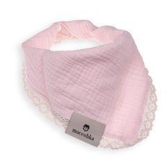 Slintáček Maceshka Príroda jednoduchý s ozdobným okrajom - Rose Blush, čipka.