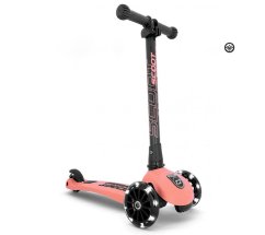 SCOOT & RIDE Kolobežka HIGHWAYKICK 3 LED (3-6 rokov) - broskyňová
