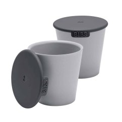 BIBS hrnčeky s viečkom - 2 ks - Cloud 125 ml