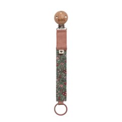 BIBS x LIBERTY klip na cumlík z BIO bavlny - Pine