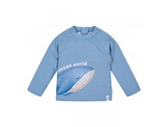 LITTLE DUTCH Plavecké triko s dlhým rukávom Ocean Blue UPF 40+ - vel. 62/68