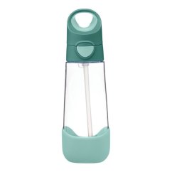 B.BOX Fľaša na pitie s brčkom 600 ml - smaragdový les