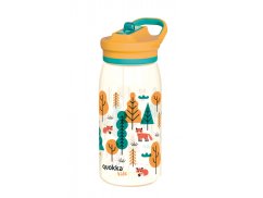 QUOKKA Plastová fľaša s pítkom Glow Kids Cars 580 ml - Forest 580 ml