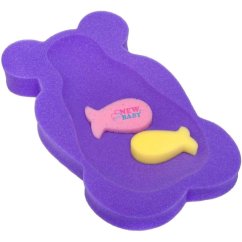 NEW BABY Pěnová podložka maxi BASIC medveď - Fialová