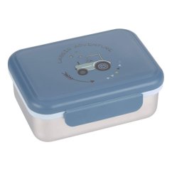 Lässig Krabička na svačinu Lunchbox Nerezová oceľ - Dobrodružný traktor.