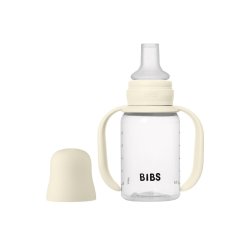 BIBS Detská fľaša so silikónovým pítkom 150 ml - Ivory