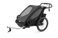 THULE Chariot Sport 2 – príves za bicykel 2v1 - Midnight Black on Black