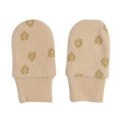 LODGER Mitten Print Rib Rukavičky - Ľan.