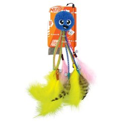 NERF CAT Hračka pre mačky chobotnička s rolničkami a hůlkou 30 cm - Hračka pre mačky chobotnička