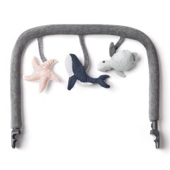 ERGOBABY EVOLVE hračka na lehátko - Ocean wonders - Charcoal grey
