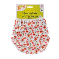 KIKKO Jednovelikostné detské plavky XKKO - Červené maky