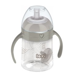 LOVI Prvý hrnček so slamkou a závažím 150 ml - HARMONY