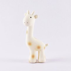 TIKIRI Safari - hrkálko a hryzátko z kaučuku - Žirafka