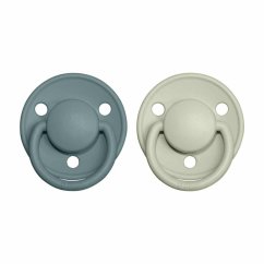Bibs De Lux vel. 2 z prírodného kaučuku 2 ks - Island Sea / Sage.