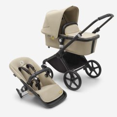 BUGABOO Fox Cub Kompletný kočík - BLACK/DESERT BEIGE