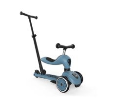 SCOOT & RIDE Highwaykick 1 Push and Go Multifunkčná kolobežka - oceľovo modrá