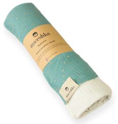 Mušelínová dečka Maceshka Nature - Maceshka Mušelínová dečka Maceshka Nature Eucalyptus a ecru.