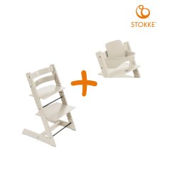 STOKKE Akčný set Tripp Trapp® High Chair + Baby set - Vanilla White + Vanilla White