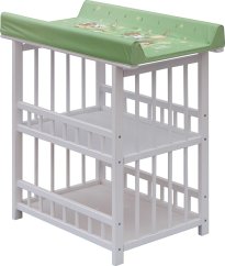 SCARLETT Prebaľovací pult Jáš Biely - Galaxy - Zelené.