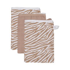 TRYCO Mušelínová žínka, 3ks - Zebra