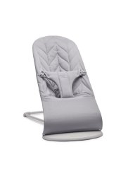Lehátko Babybjorn Bouncer Bliss Svetlo šedá bavlna Petal - Lehátko Babybjorn Bouncer Bliss Svetlo šedá bavlna Petal