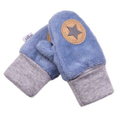 LITTLE ANGEL Rukavice s palcem MAZLÍK BAMBUS Outlast® - sv. modrá, Veľkosť: 1