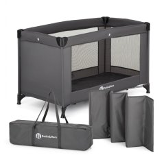PETITE&MARS Cestovná postieľka Koot - Lite, Dark Grey