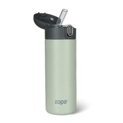 ZOPA Termoska na tekutiny s brčkem 400 ml - Pistáciová zelená
