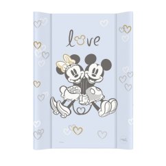 CEBA Podložka prebaľovacia s pevným stolom COMFORT (50x70) Disney - Minnie & Mickey Blue