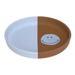 Lässig Plate Silicone Happy Rascals Detský tanier - Smile modrá obloha
