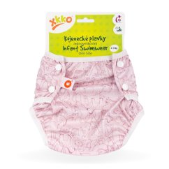 KIKKO Jednovelikostné detské plavky XKKO - Safari Mesa Rose
