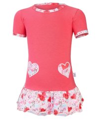 LITTLE ANGEL Tuniká tenká Outlast® - jahodová/srdíčka - vel. 104
