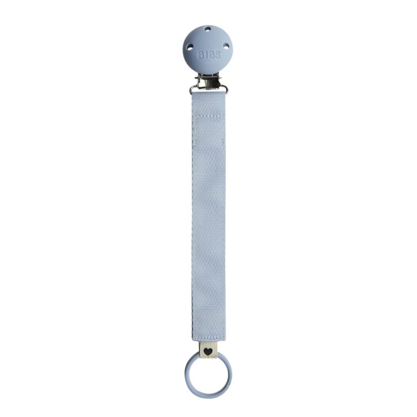 BIBS Ribbon klip na cumlík - Dusty Blue