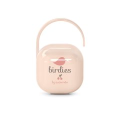 SUAVINEX Krabička na cumlík BIRDIES - ružová