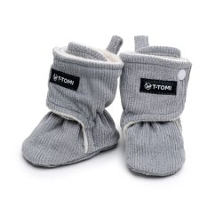 T-TOMI Capáčky Grey WARM - 3-6 mesiacov