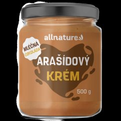 ALLNATURE Arašidový krém s mliečnou čokoládou - 500 g